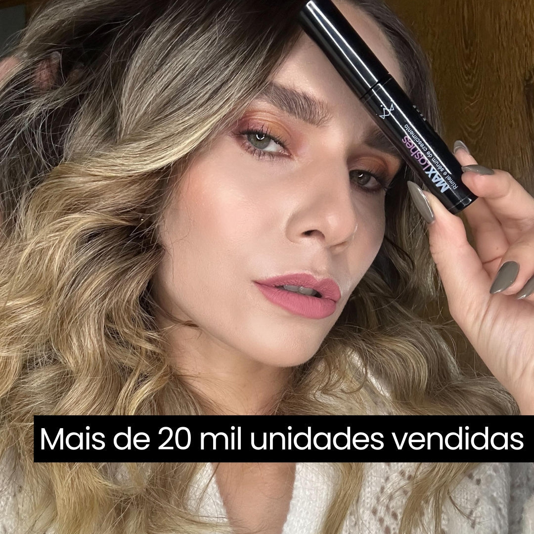 KIT 3 Max Lashes Rímel - 2 em 1 com sérum de crescimento