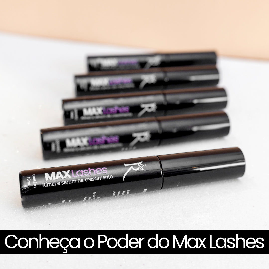 KIT 3 Max Lashes Rímel - 2 em 1 com sérum de crescimento