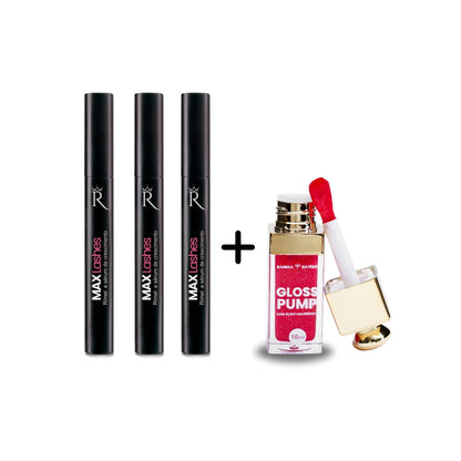 KIT 3 Max Lashes Rímel - 2 em 1 com sérum de crescimento